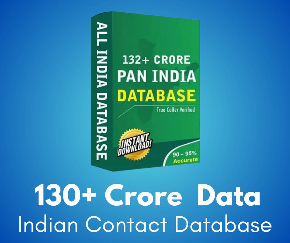 130+ Crore Indian Contact Database