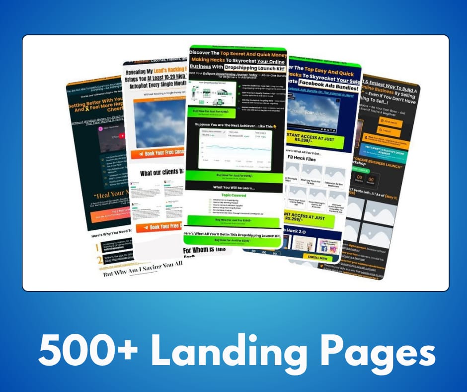 500+ Landing Pages Bundle
