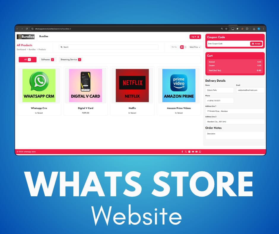 WHATS STORE Website