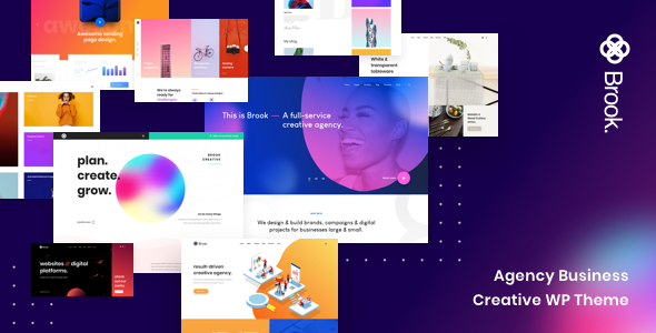 Brook– Agency Business Creative WordPress Theme